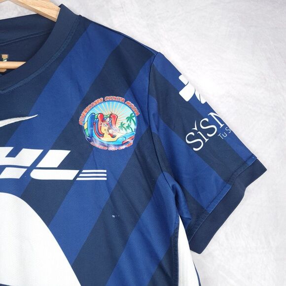 Nike Pumas UNAM Jersey Mens Small Blue 2020/21 Away Football Soccer Dri Fit - Picture 3 of 16